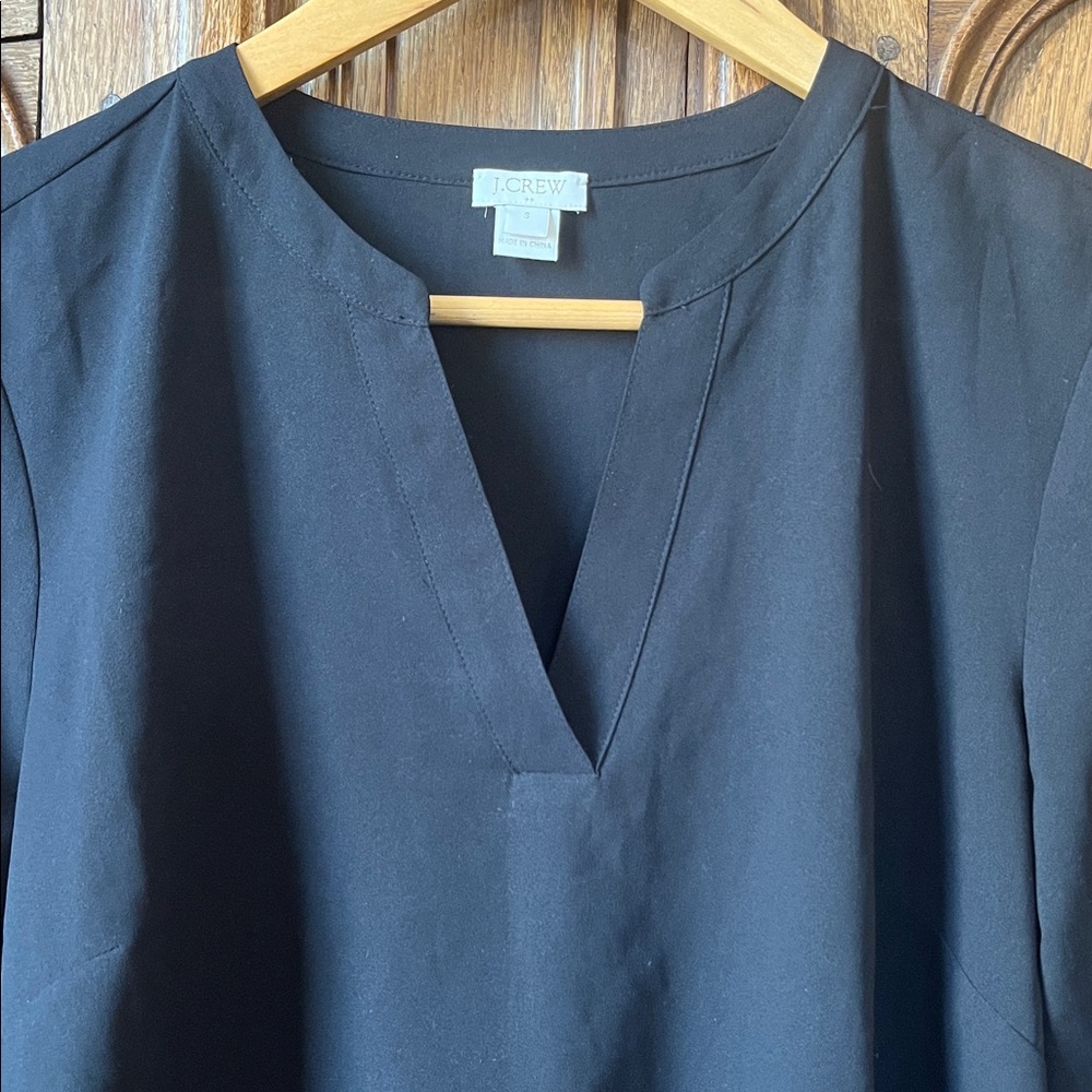 J. Crew Bell Sleeve V Neck Blouse - Picture 3 of 14